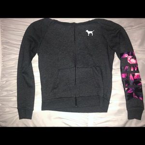PINK zip up sweatshirt